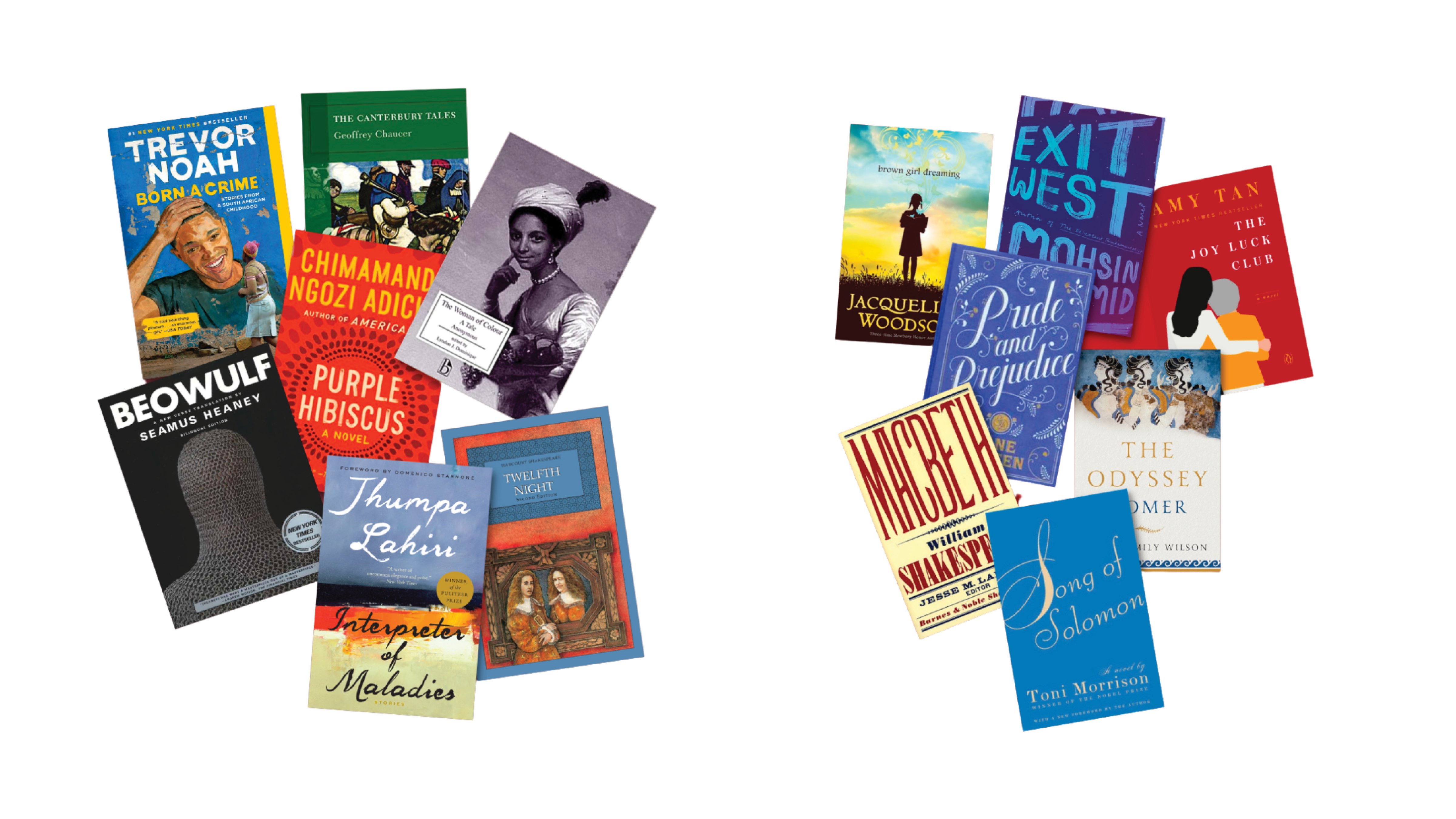 a selection of books taught at BUA